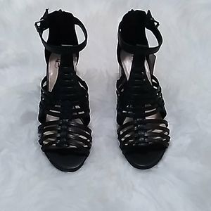 3 for $10 Route 66 Black Chunky Heels